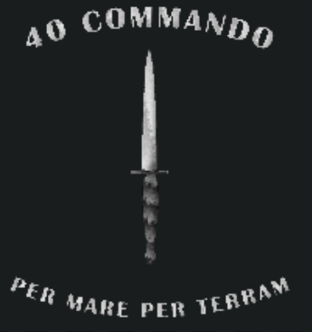 40 Commando Per Mare Per Terram Embroidered Sweatshirt