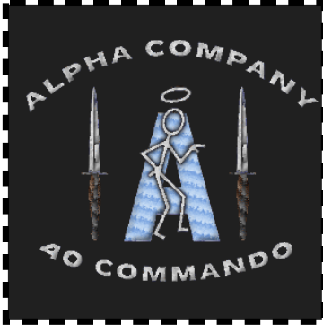 Alpha Company 40 Commando Embroidered T-Shirt