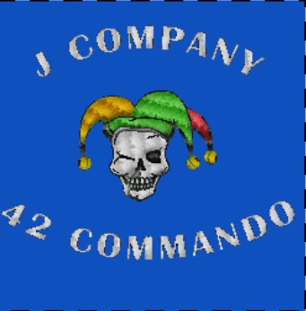 J Company 42 Commando Embroidered Hoodie Dark
