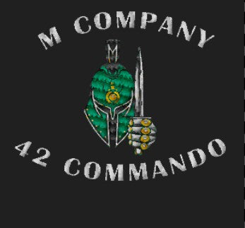 M Company 42 Commando Embroidered Hoodie Dark