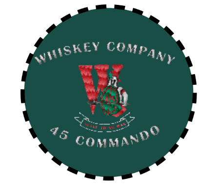 Whiskey Company 45 Commando Embroidered Hoodie Dark