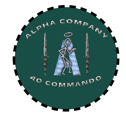 Alpha Company 40 Commando Embroidered Hoodie