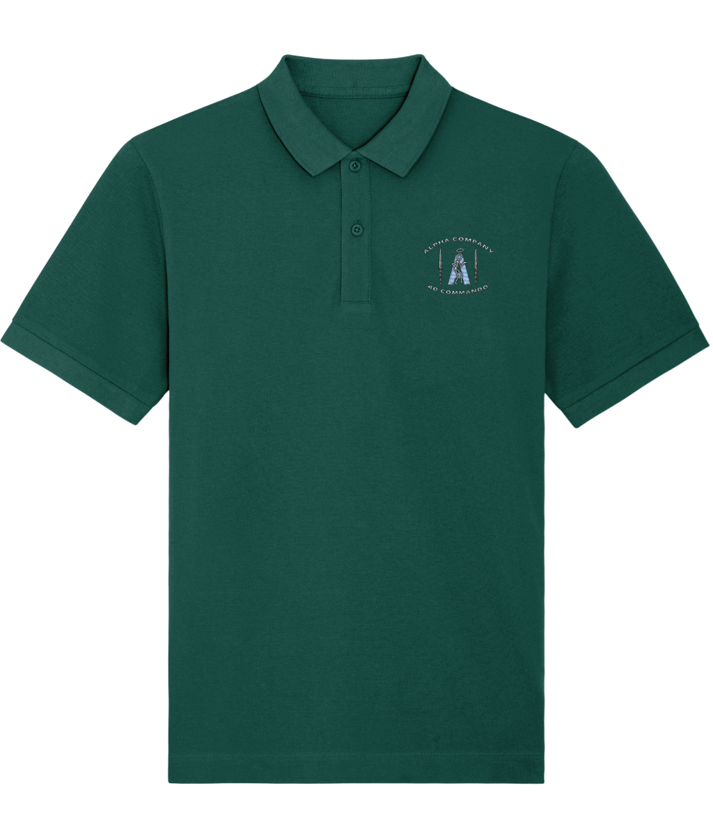 Alpha Company 40 Commando Embroidered Polo Shirt