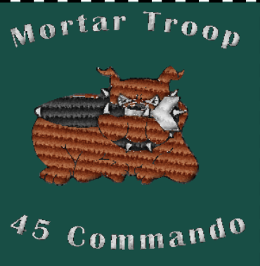 Mortar Troop 45 Commando Embroidered T-Shirt