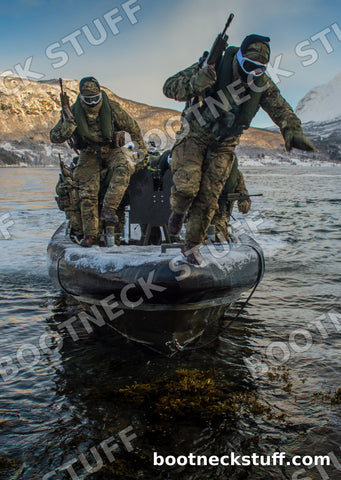 539 Assault Squadron Performing a Beach Assault - Lustre Art Print
