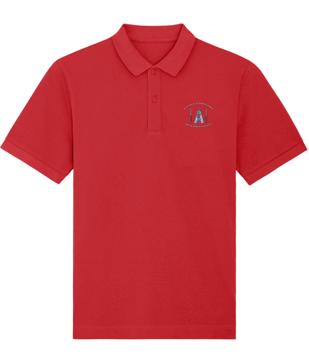 Alpha Company 40 Commando Embroidered Polo Shirt