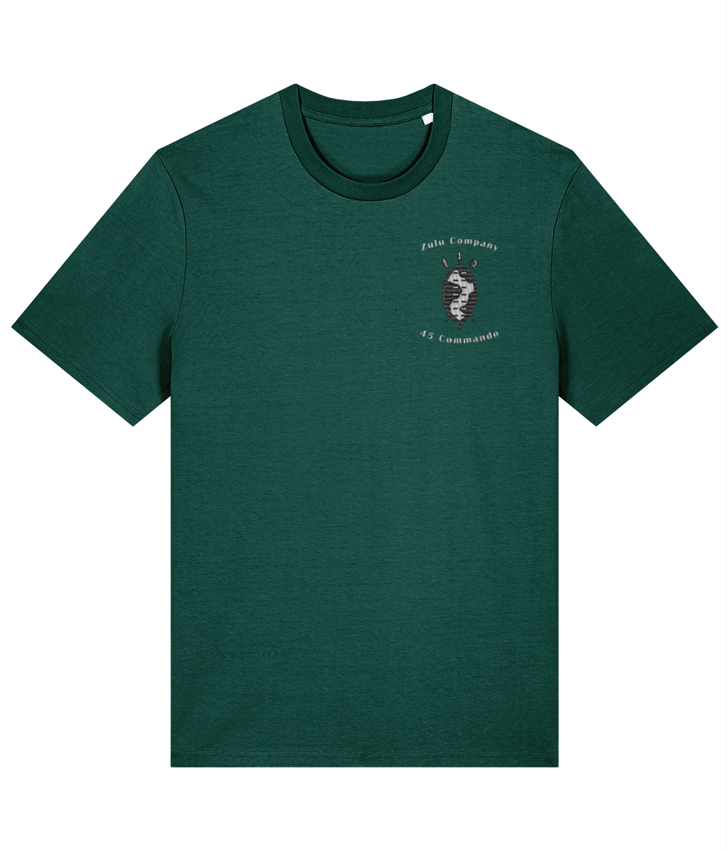 Zulu Company, 45 Commando Embroidered T-Shirt