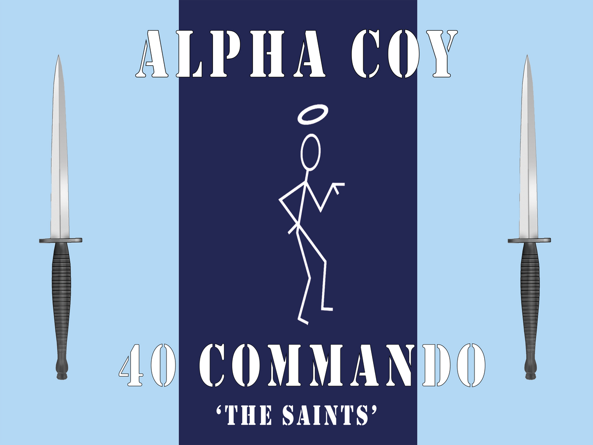 Alpha Coy 40 Commando Glass Chopping Board