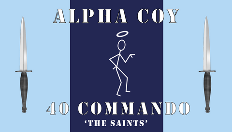 Alpha Company 40 Commando Flag