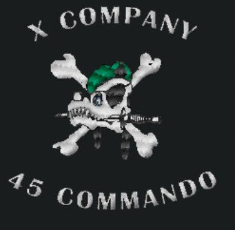 X-Ray Company 45 Commando Embroidered Hoodie Dark