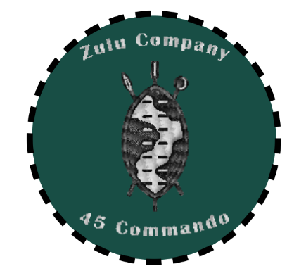 Zulu Company 45 Commando Embroidered Polo Shirt