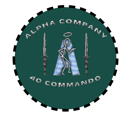 Alpha Company 40 Commando Embroidered Polo Shirt