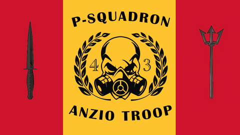 Anzio Troop 43 Commando Flag
