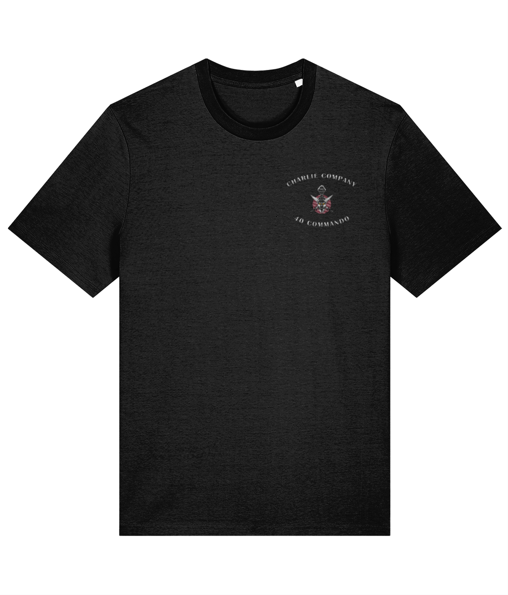 Charlie Coy 40 Commando T-Shirt Front and Rear Design