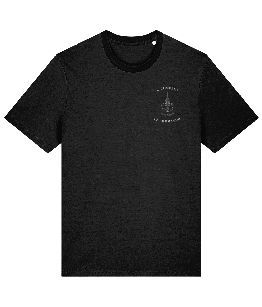 K Coy, 42 Commando Embroidered T-Shirt Dark