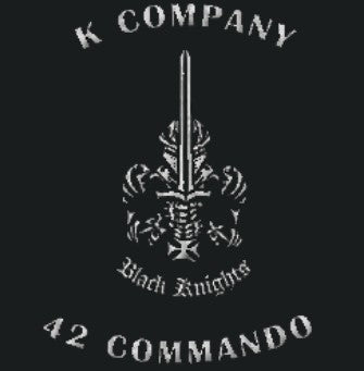 K Company 42 Commando Embroidered Hoodie Dark