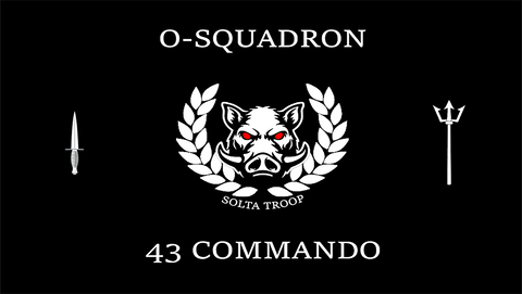 Solta Tp O-Squadron 43 Commando Flag Black